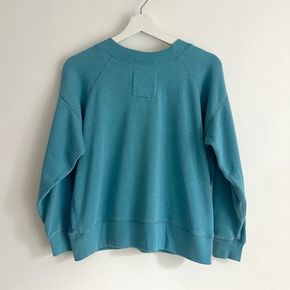 Entireworld Type-A supersoft turquoise cotton sweatshirt everybody.world XS S - Picture 6 of 8
